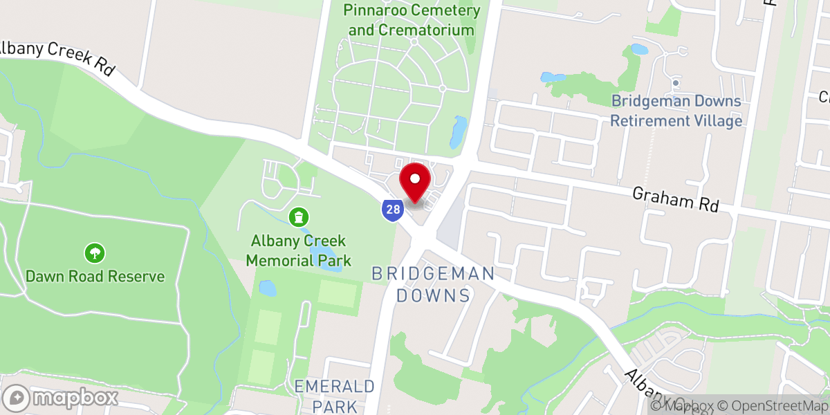 Map showing location of Bridgeman Baptist Community Church