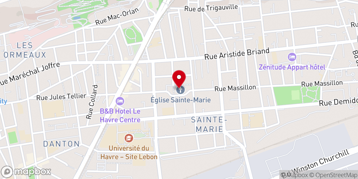 Map showing location of Paroisse de la Nativité