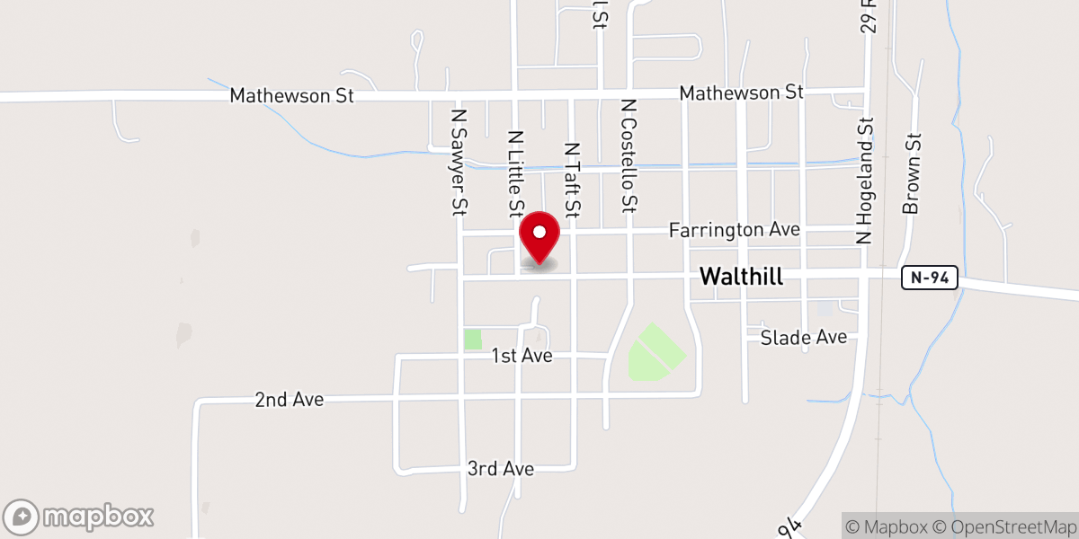 Map showing location of St Joseph's Catholic Church
