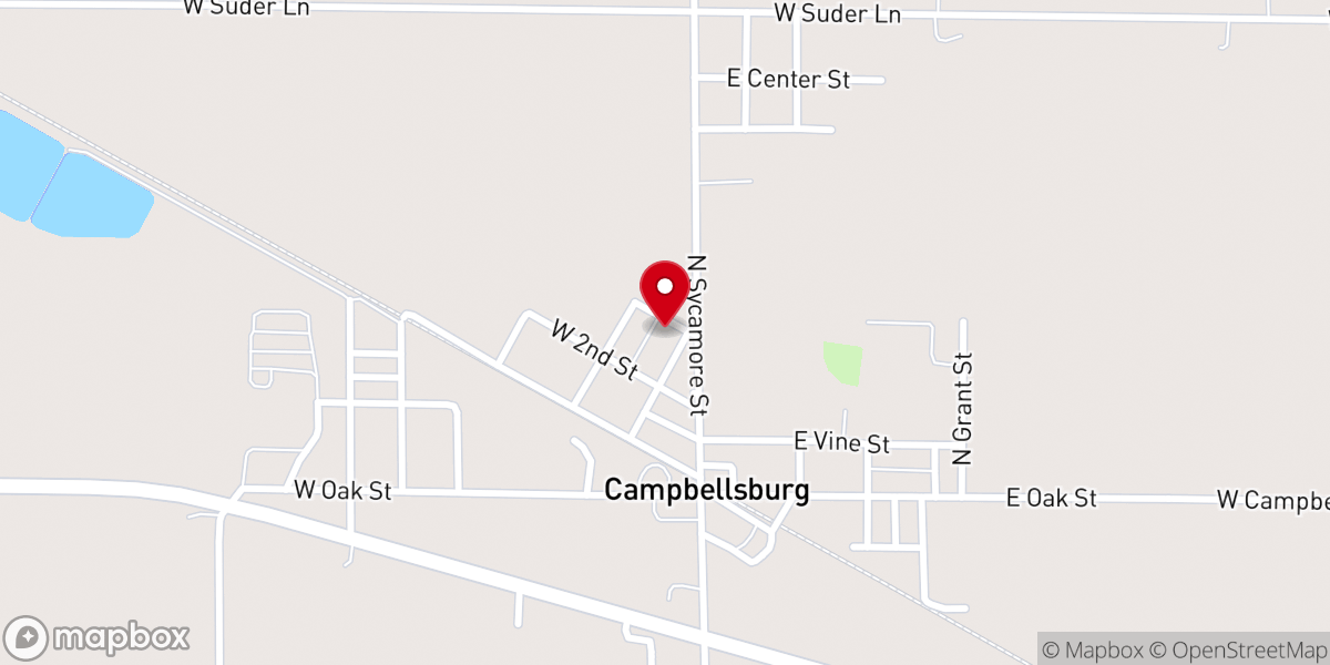 Map showing location of Cornerstone Family Church