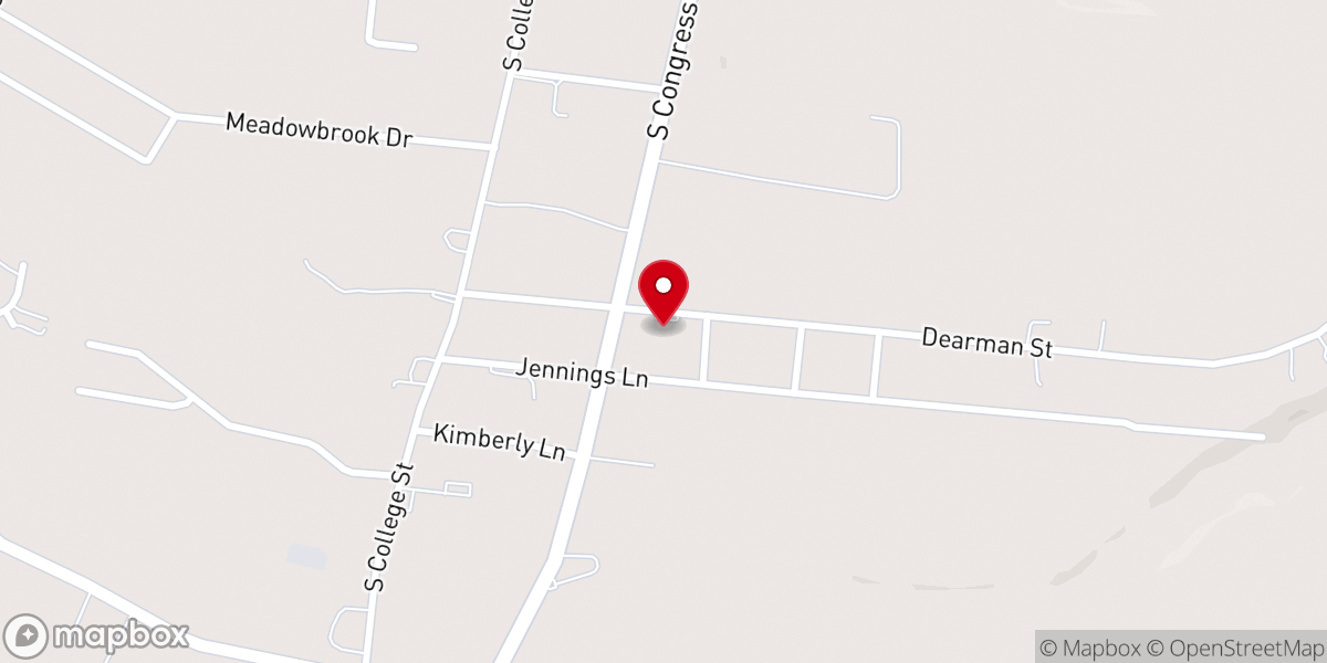 Map showing location of Smithville Church of the Nazarene