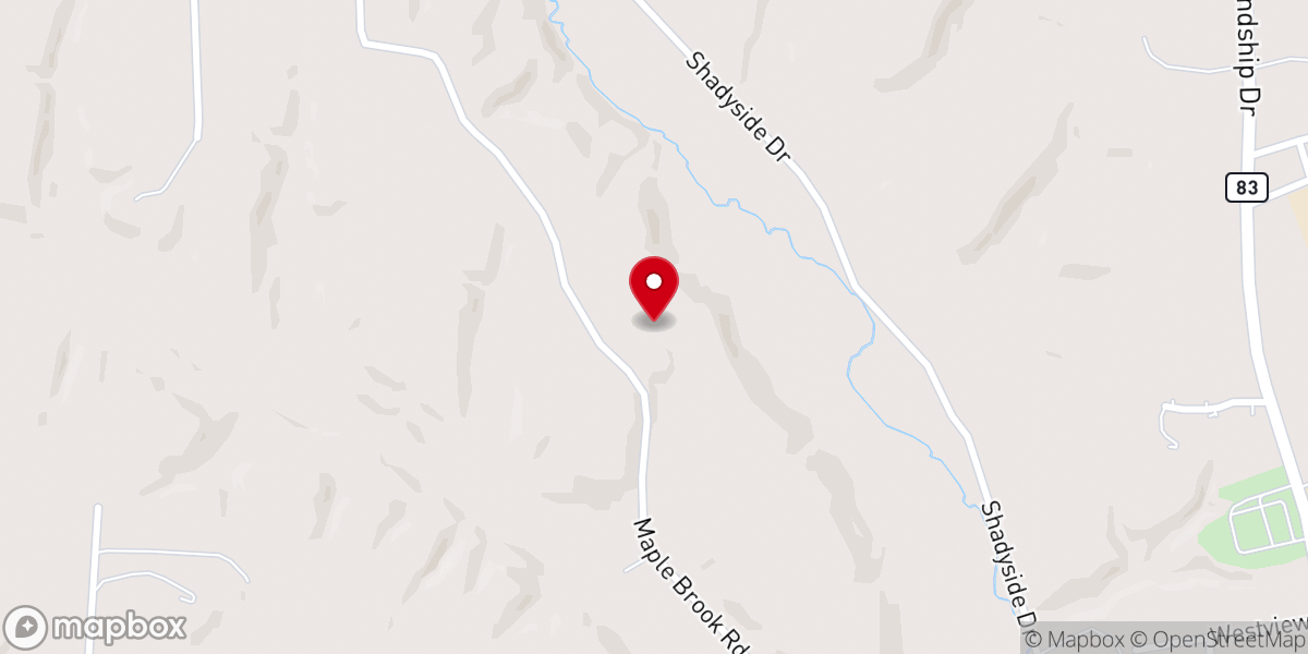Map showing location of Hayes Thomas N