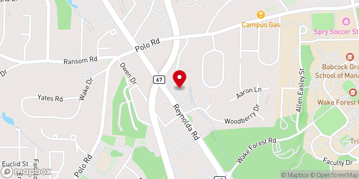 Map showing location of Maple Springs United Methodist Church