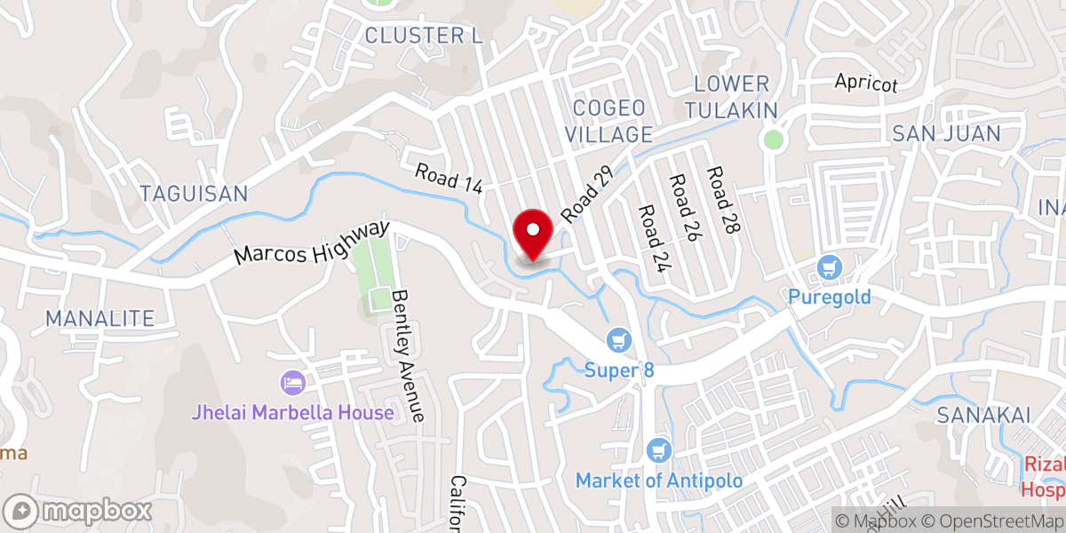 Map showing location of Community Baptist Bible Church