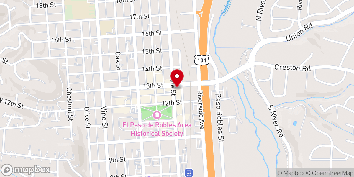 Map showing location of Family Praise & Worship