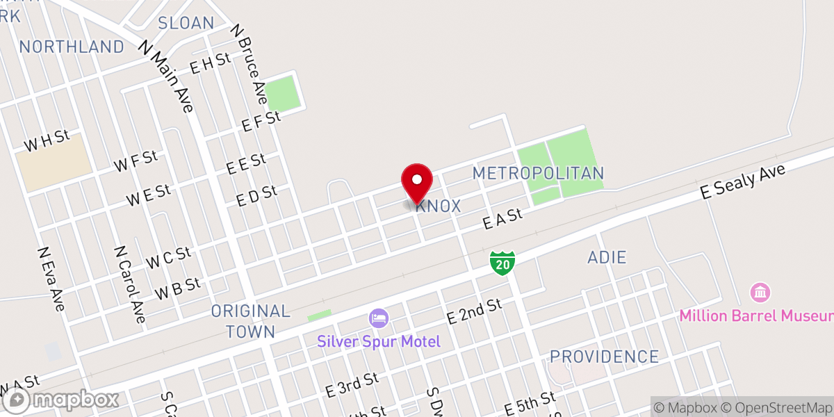 Map showing location of Holy Light Church of God in Christ