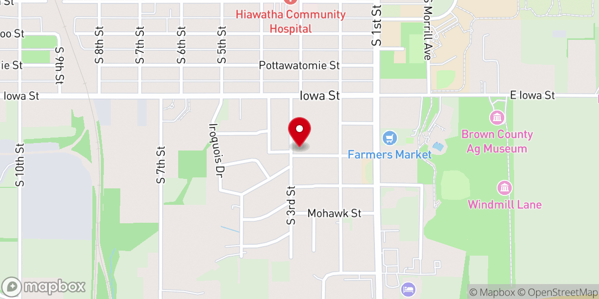 Map showing location of Church of christ