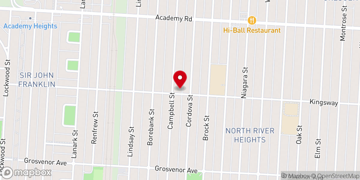 Map showing location of St Aidan's Anglican Church