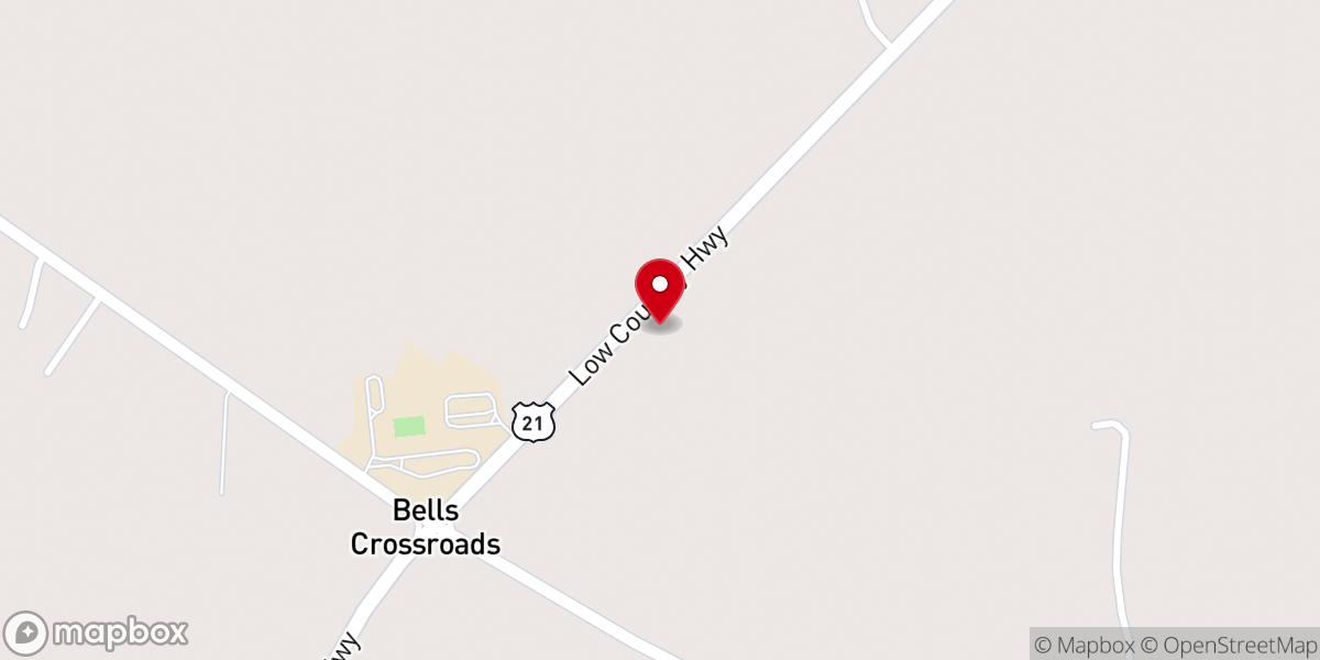 Map showing location of Ruffin Circuit