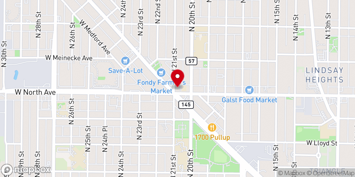 Map showing location of Bethel Baptist Church