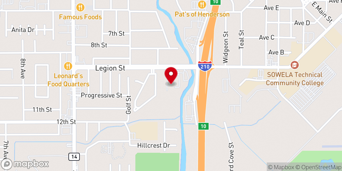 Map showing location of Salvation Army Church