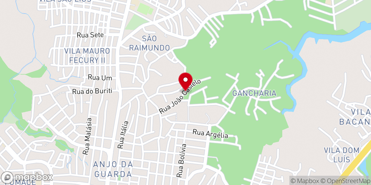 Map showing location of Comunidade Pentecostal Boas Novas