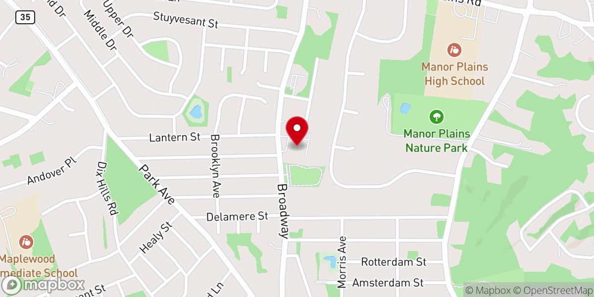 Map showing location of C3 Church Long Island