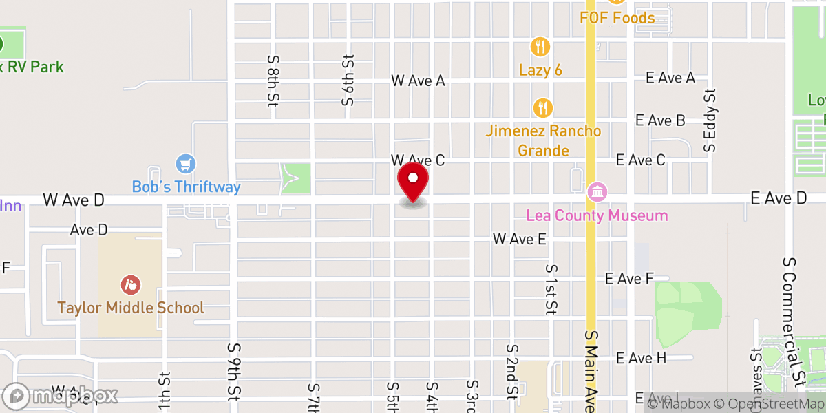 Map showing location of Seventh-day Adventist Church