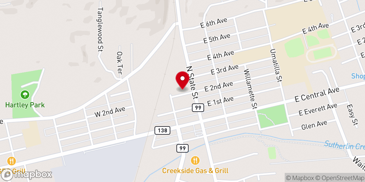 Map showing location of Christ Lutheran Church (ELS)