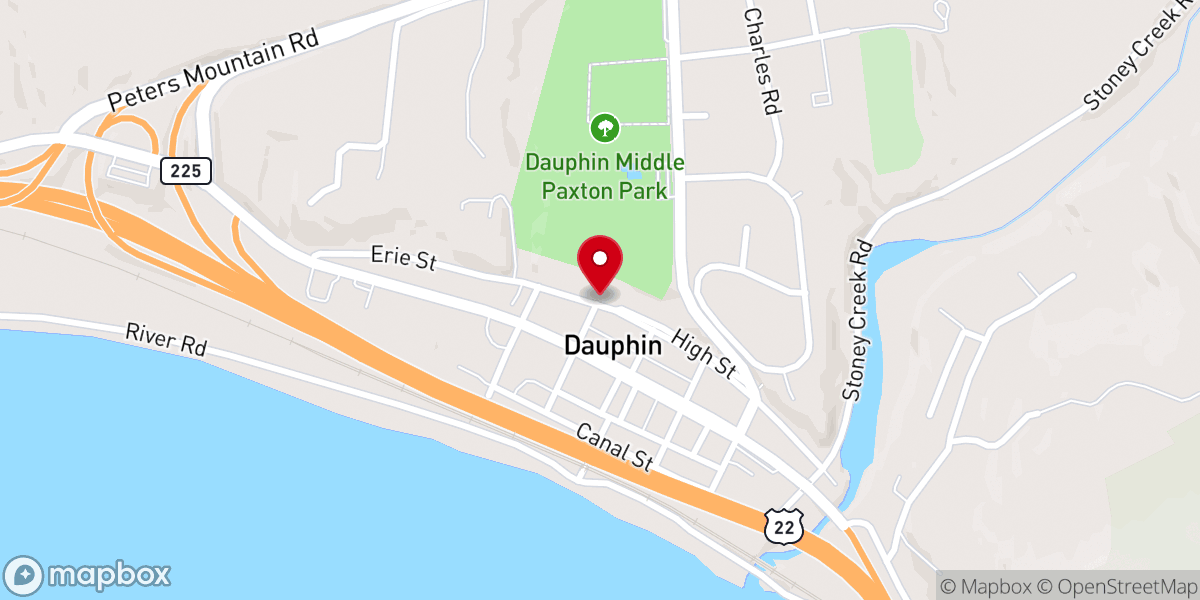 Map showing location of Love of Christ Church