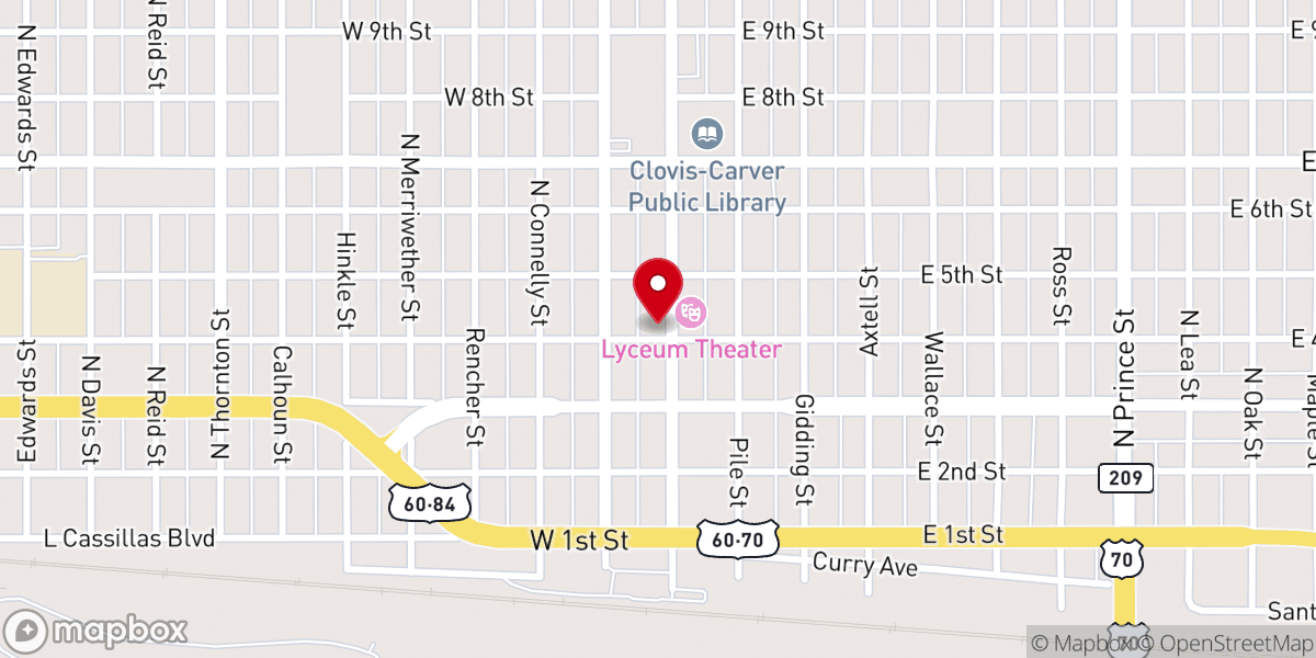 Map showing location of The Potter's House Christian Fellowship Church