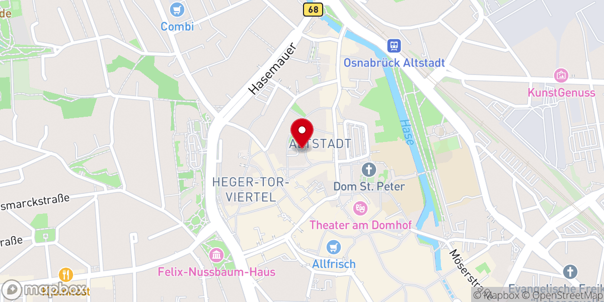 Map showing location of Evangelisch-lutherische St.-Marien-Kirche
