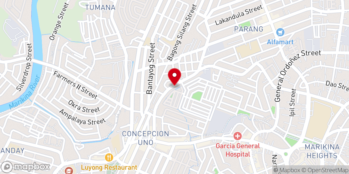 Map showing location of Maranatha International Baptist Church of Marikina