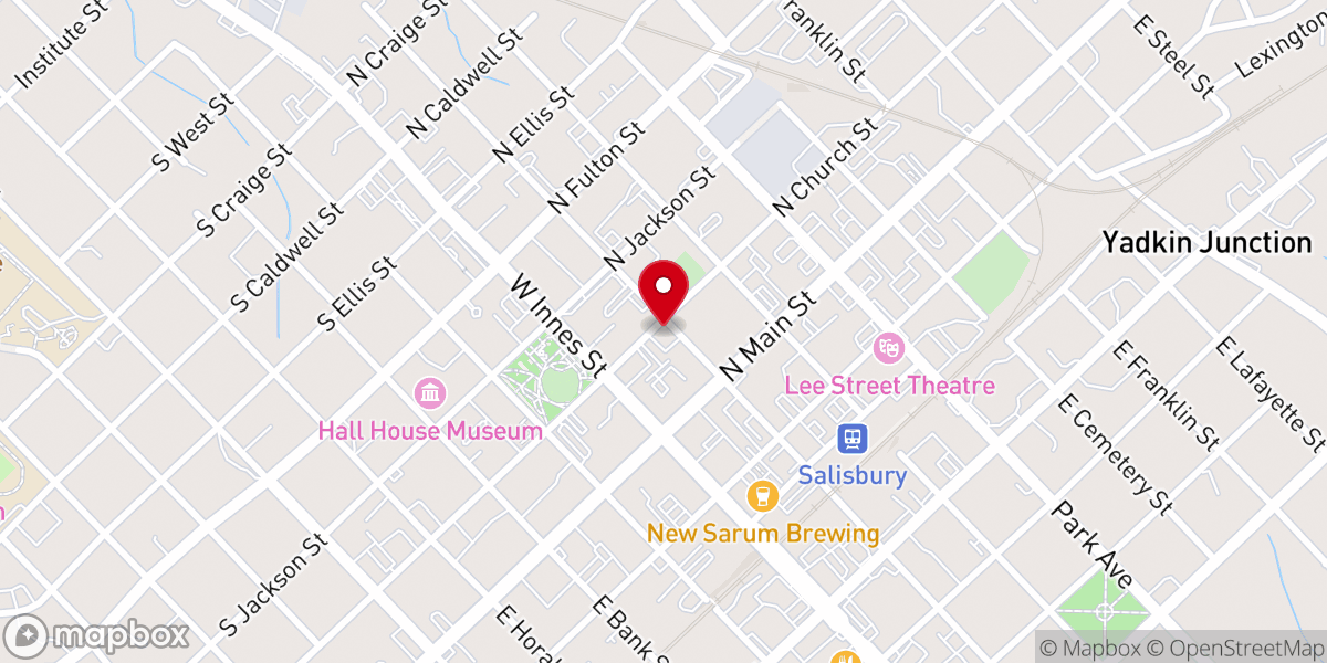 Map showing location of St. Luke's Episcopal Church