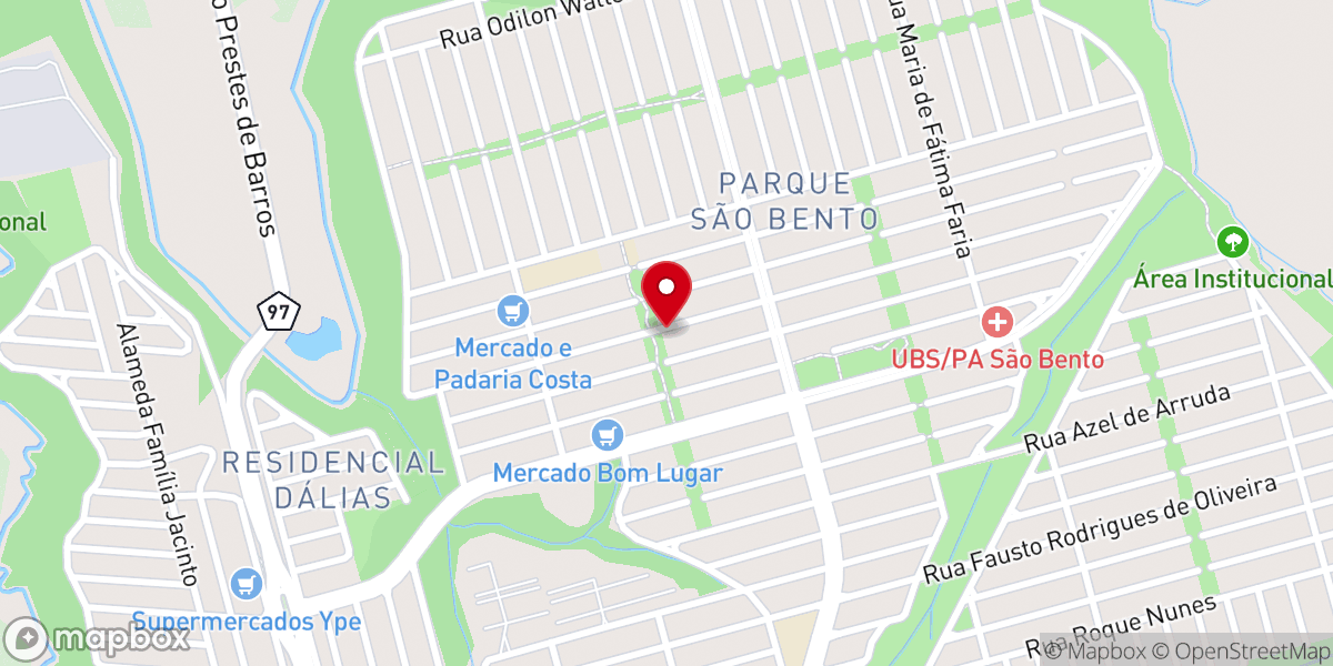 Map showing location of A Igreja Pentecostal O Poder de Jesus Cristo