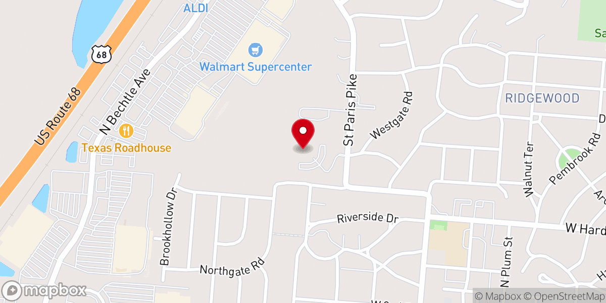 Map showing location of Grace NALC Lutheran Church