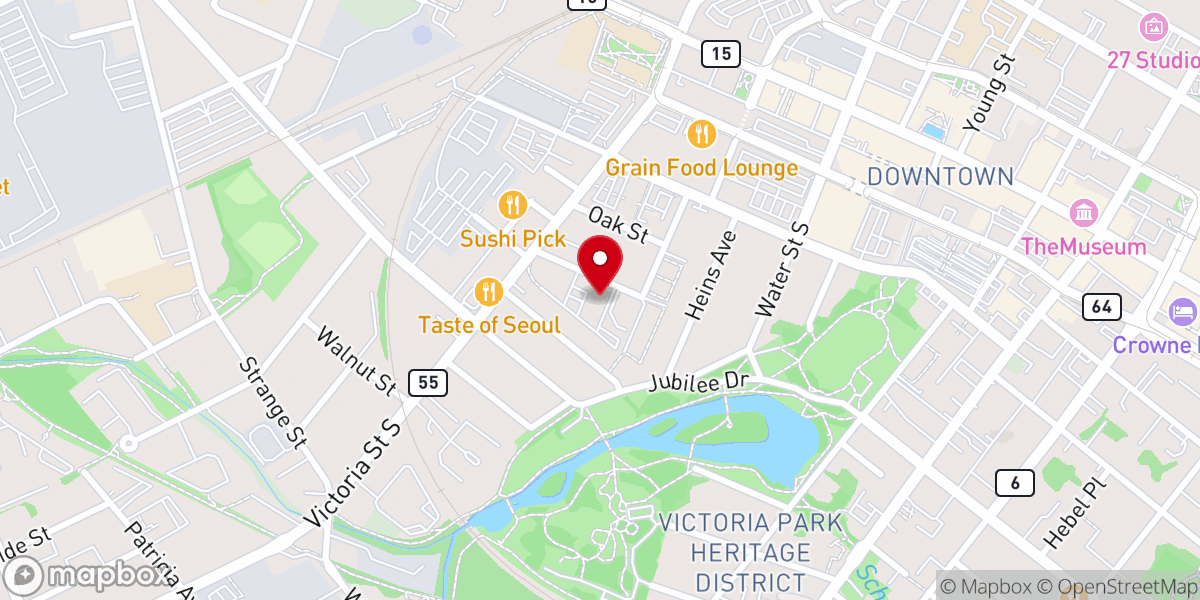Map showing location of Ukrainian Catholic Centre