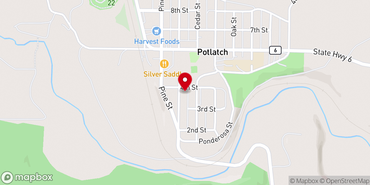 Map showing location of Community Presbyterian Church