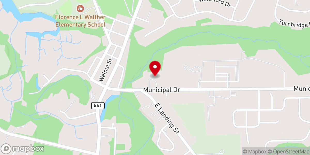 Map showing location of Lumberton United Methodist Church
