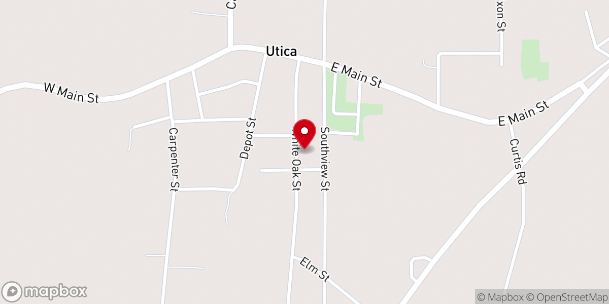 Map showing location of Faith Christian Center
