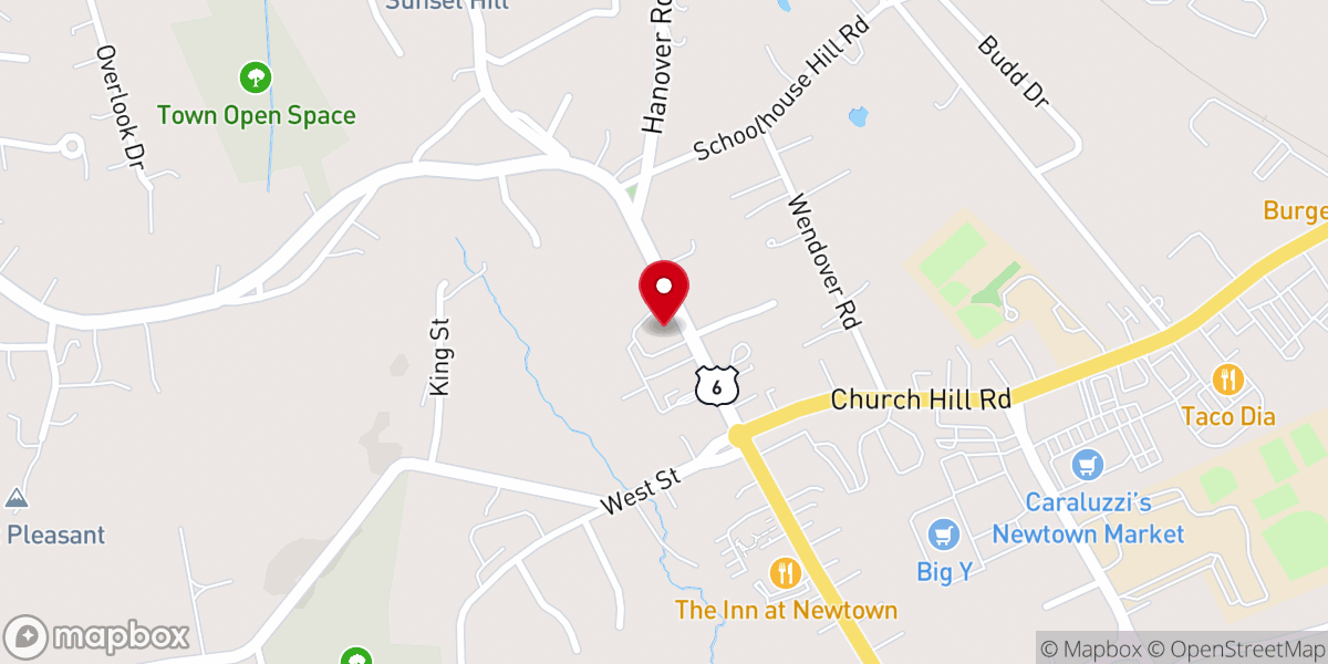 Map showing location of Edmond Town Hall