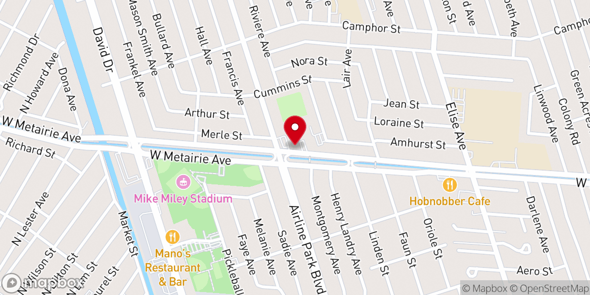 Map showing location of St Mary Magdalen Catholic Church