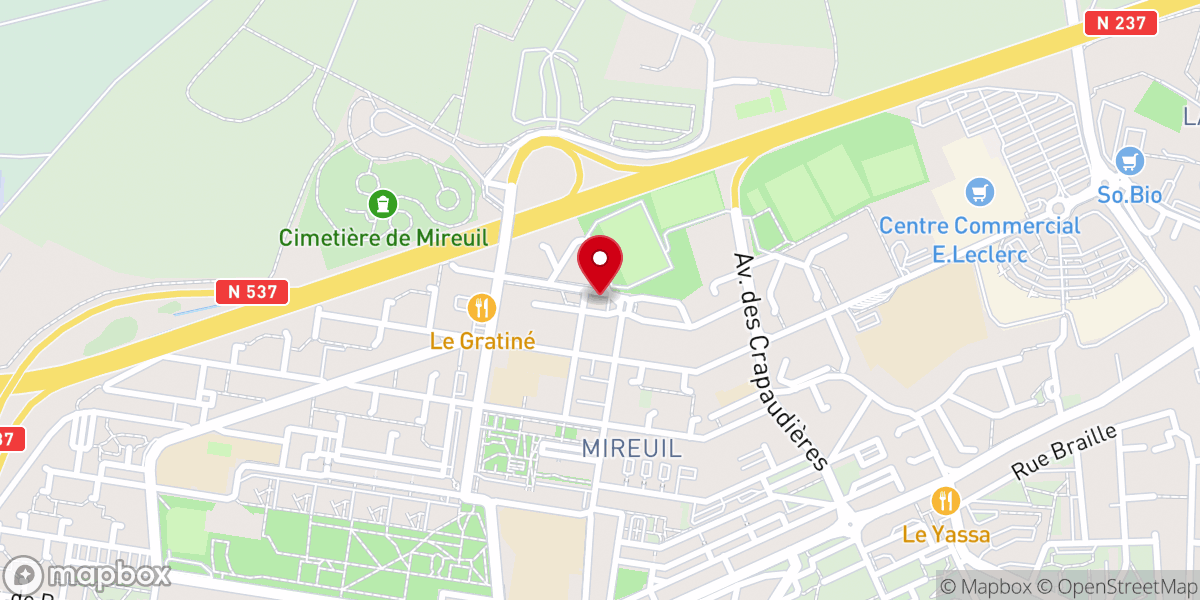 Map showing location of Eglise Protestante Evangélique de La Rochelle