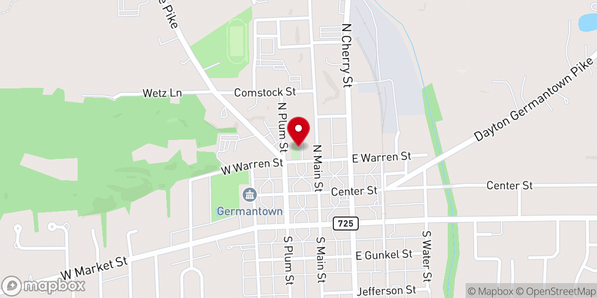 Map showing location of Emmanuel's Lutheran Church