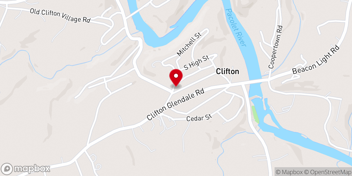 Map showing location of St Andrews United Methodist Church