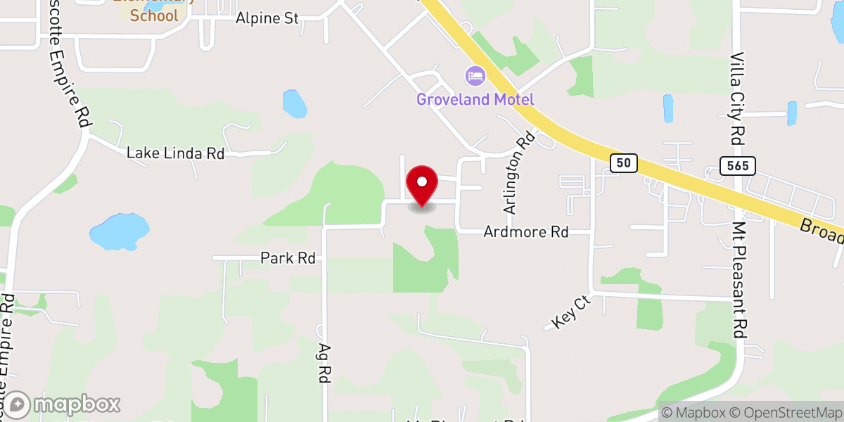Map showing location of Inspired Life Ministries