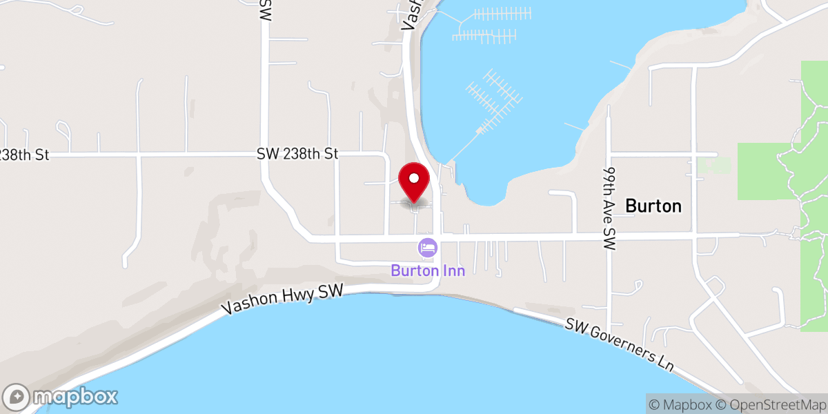 Map showing location of Vashon Island Unitarian Universalists