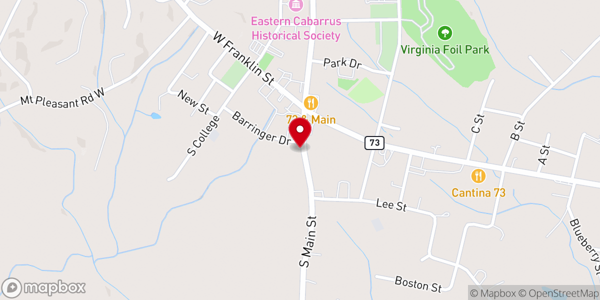 Map showing location of Lutheran Church-Holy Trinity