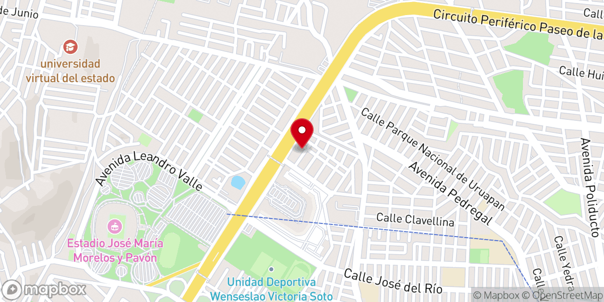 Map showing location of Iglesia Libertad
