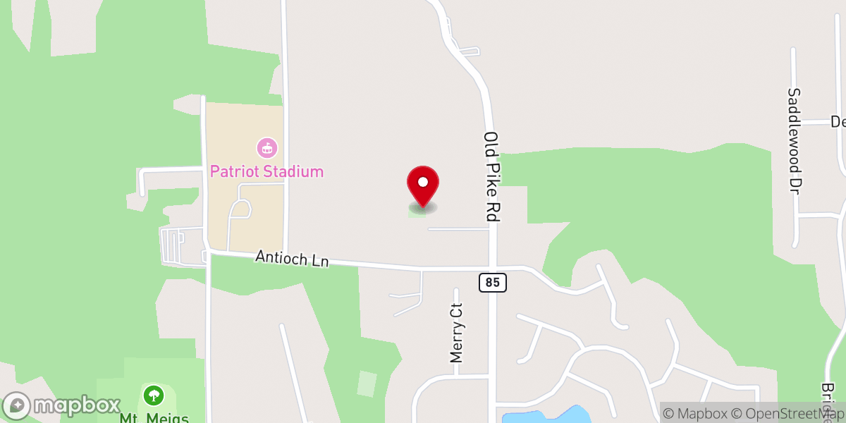 Map showing location of Grace Episcopal Church