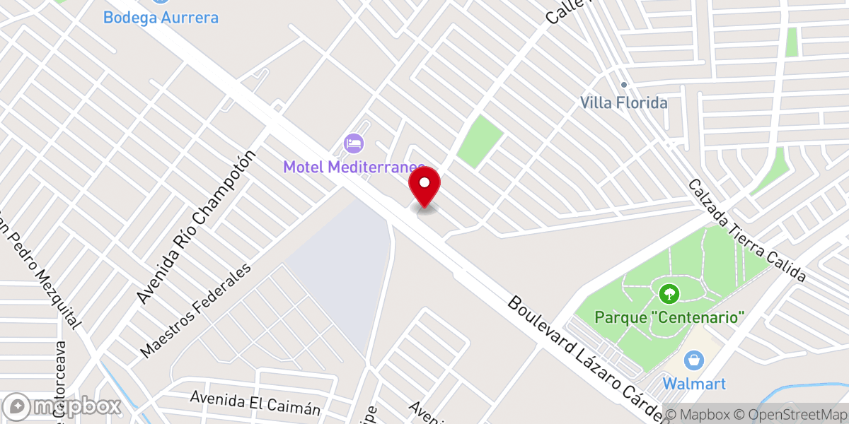 Map showing location of Rectoría Visitación de María