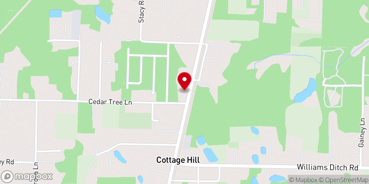 Map showing location of Grace Open Bible Church Inc