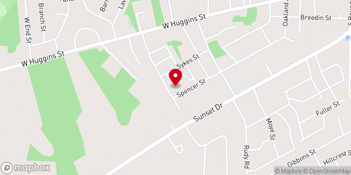 Map showing location of Trinity Full Gospel Church