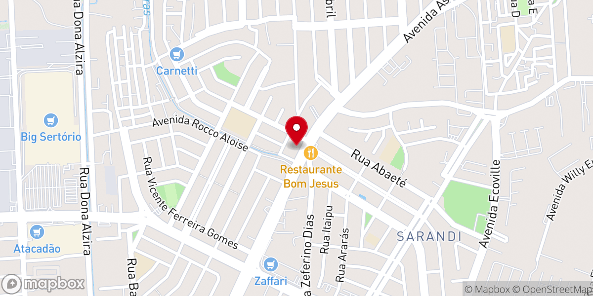Map showing location of Igreja Viva 24 Horas