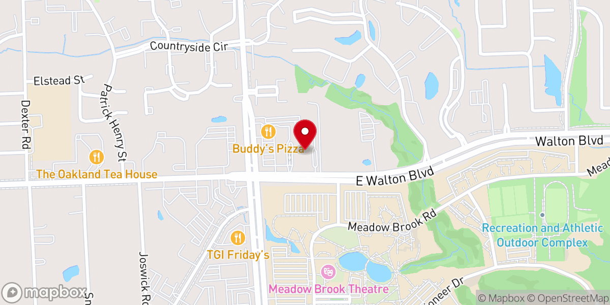 Map showing location of St John Fisher University Parish