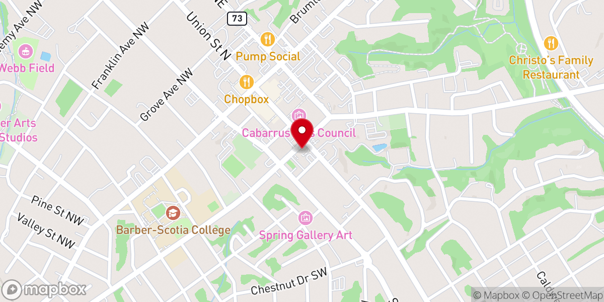 Map showing location of St James Lutheran Church