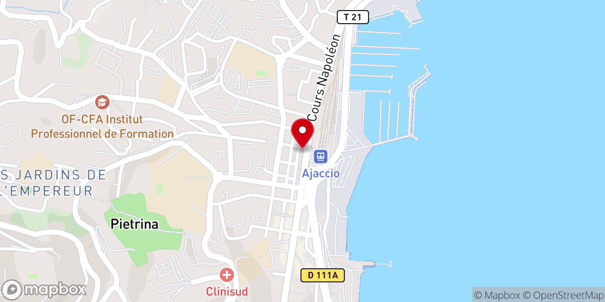 Map showing location of Chapelle Sainte Lucie - Cappella Santa Lucia