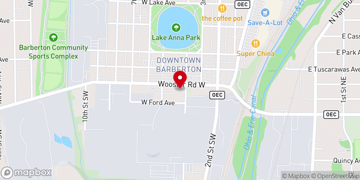 Map showing location of Salvation Army