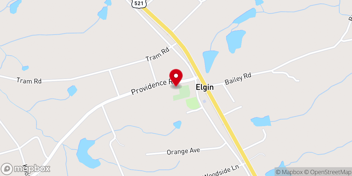 Map showing location of St. Luke Methodist Church