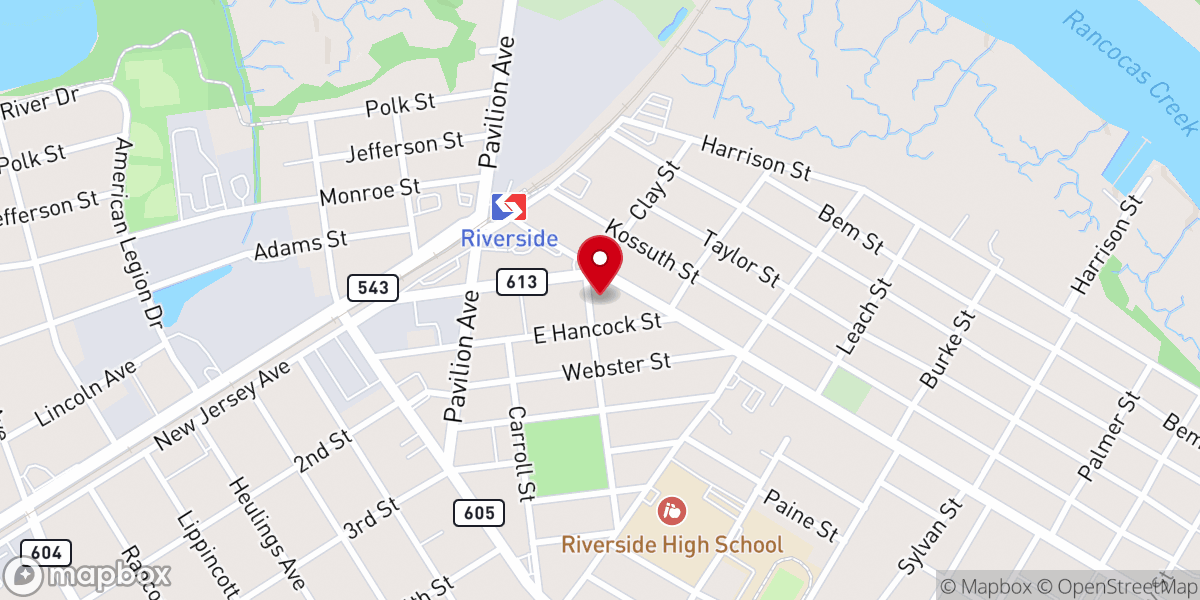 Map showing location of St Peter's Roman Catholic Church